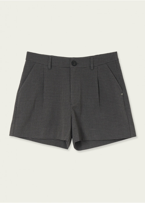 Short jara check pied de poule