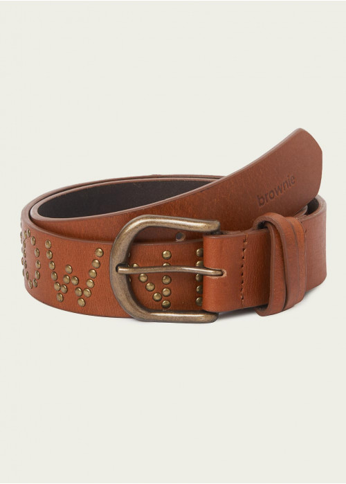 Ceinture margot cloutée brownie