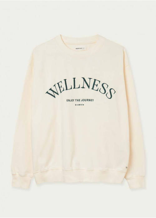 Sweat-shirt wellness brodé