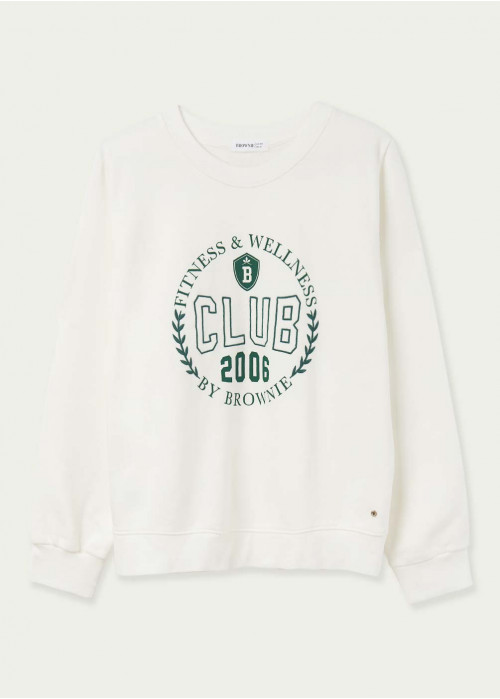 Sweat-shirt club brownie brodé