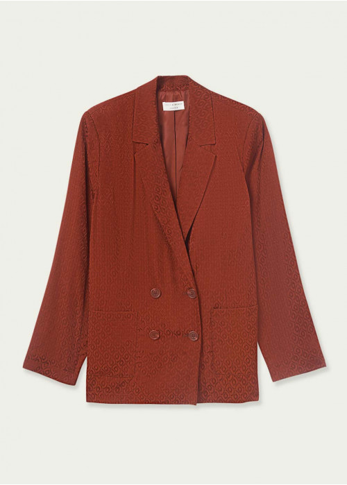 Blazer satiné jacquard