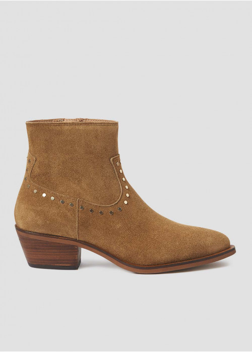 Bottines cow-boy cloutées