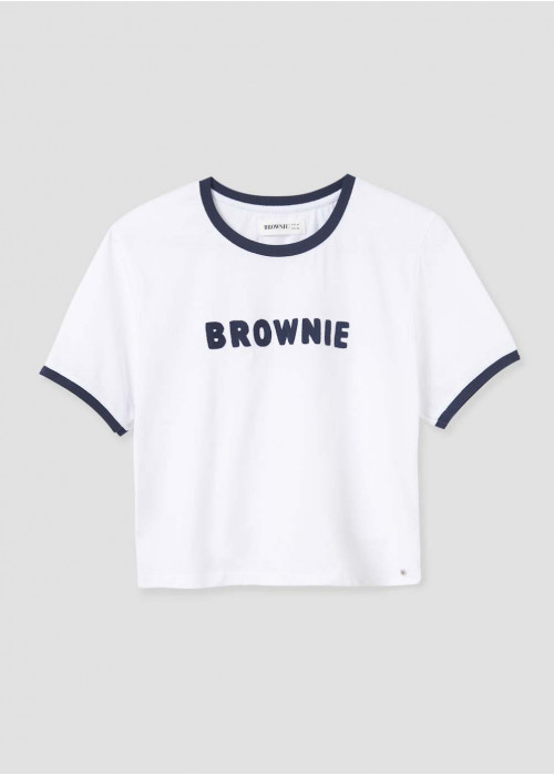 Camiseta brownie contraste