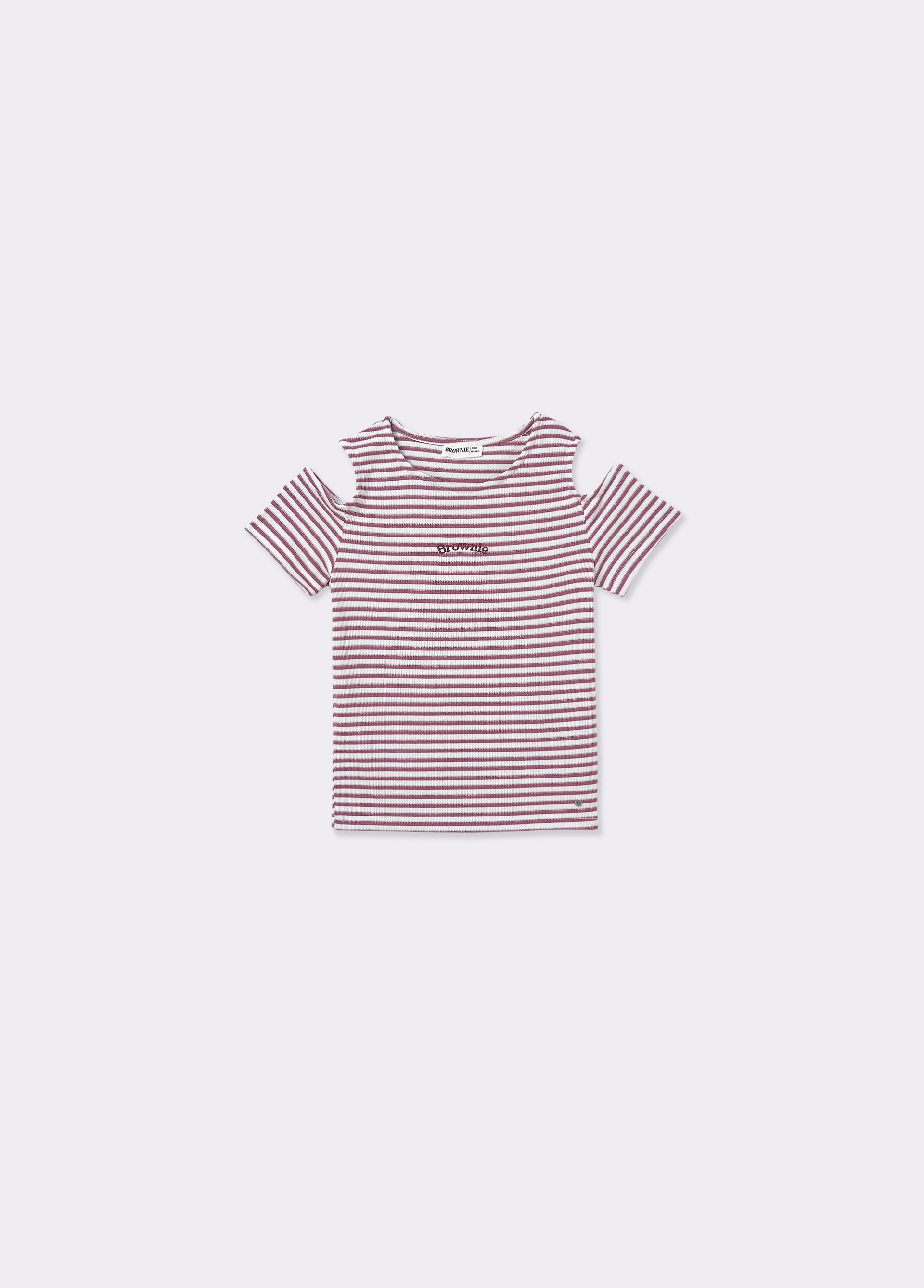 Striped T-shirt cut-out...