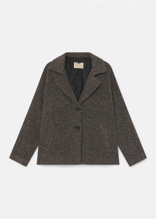 Manteau court sara cheviot