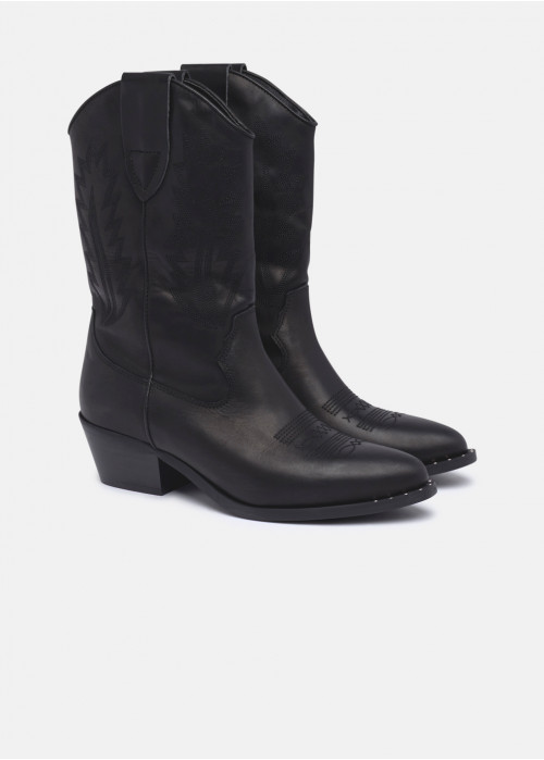 Bottes en cuir cowboy