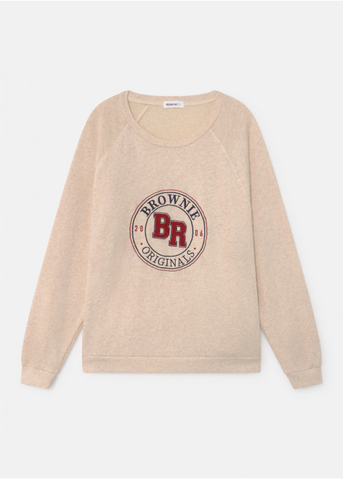 Sweat-shirt stamp brodé brownie