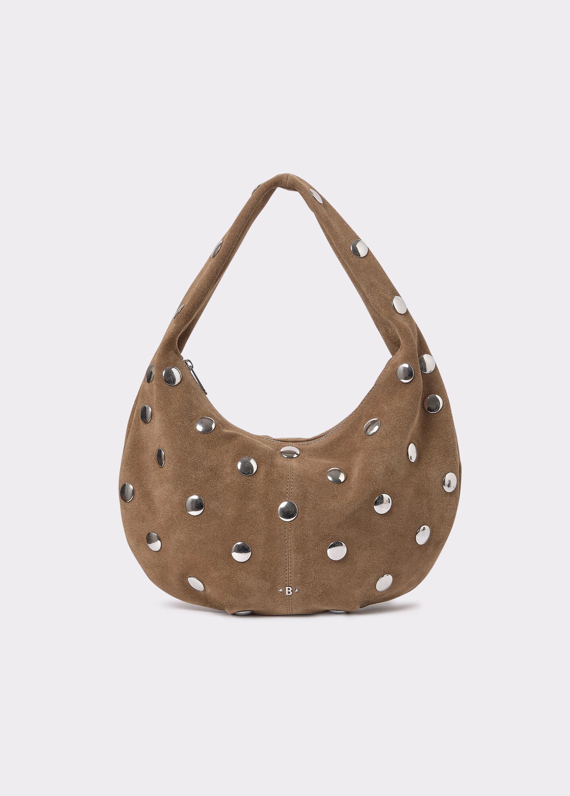 Studded leather bag