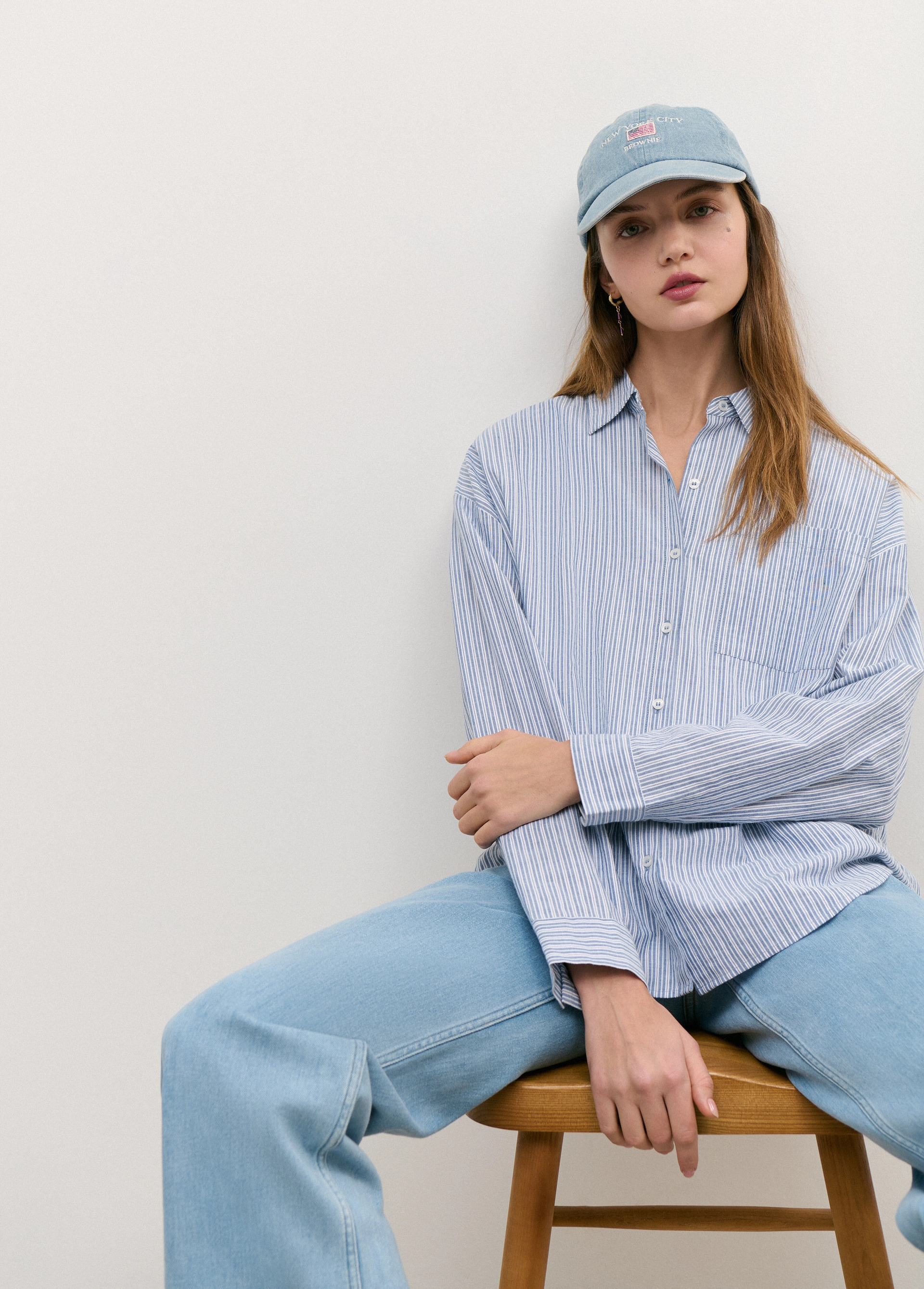 Striped cotton shirt