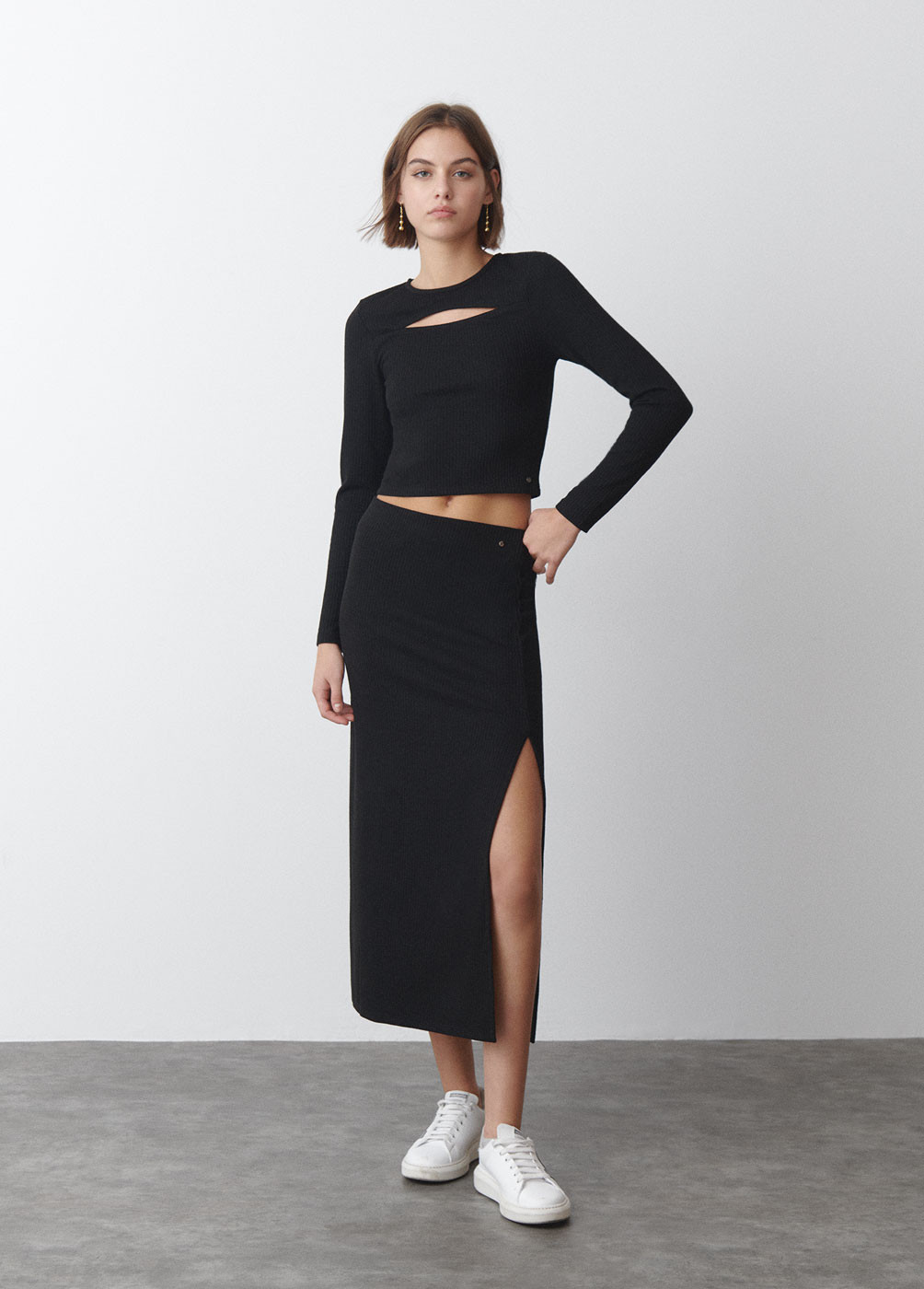 Cheap rib outlet knit skirts