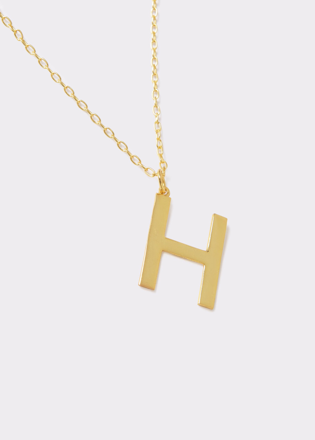 Letter H necklace | BROWNIE