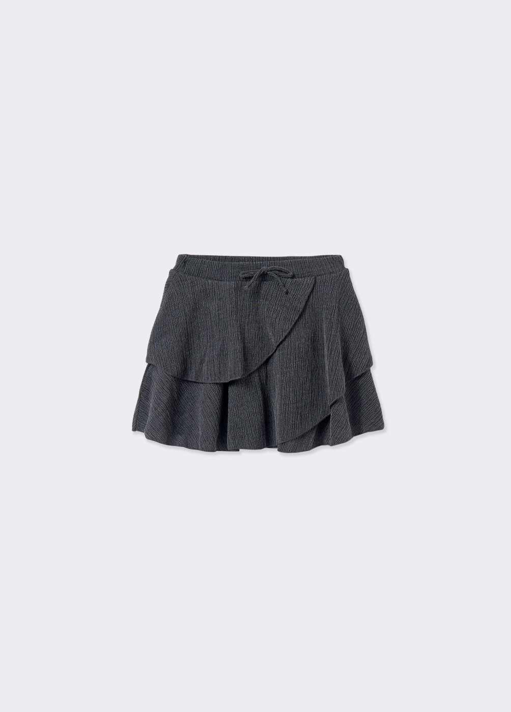 Textured fabric ruffle skirt | BROWNIE