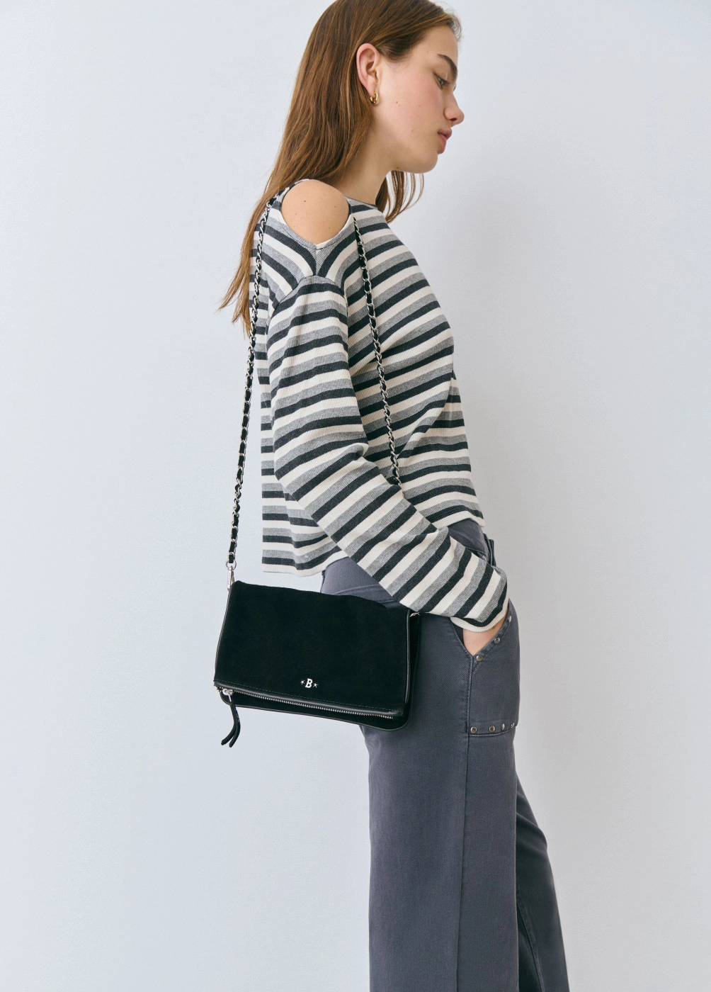 Plain flap bag | BROWNIE