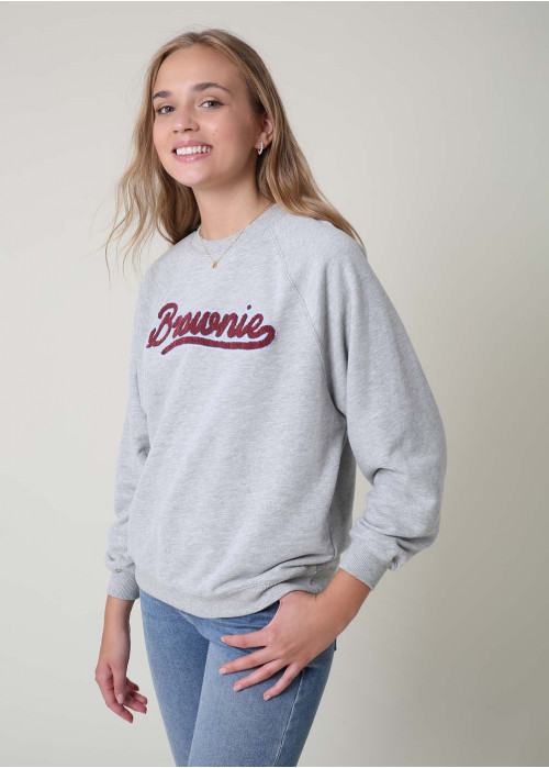 Sudadera baseball brownie bordado