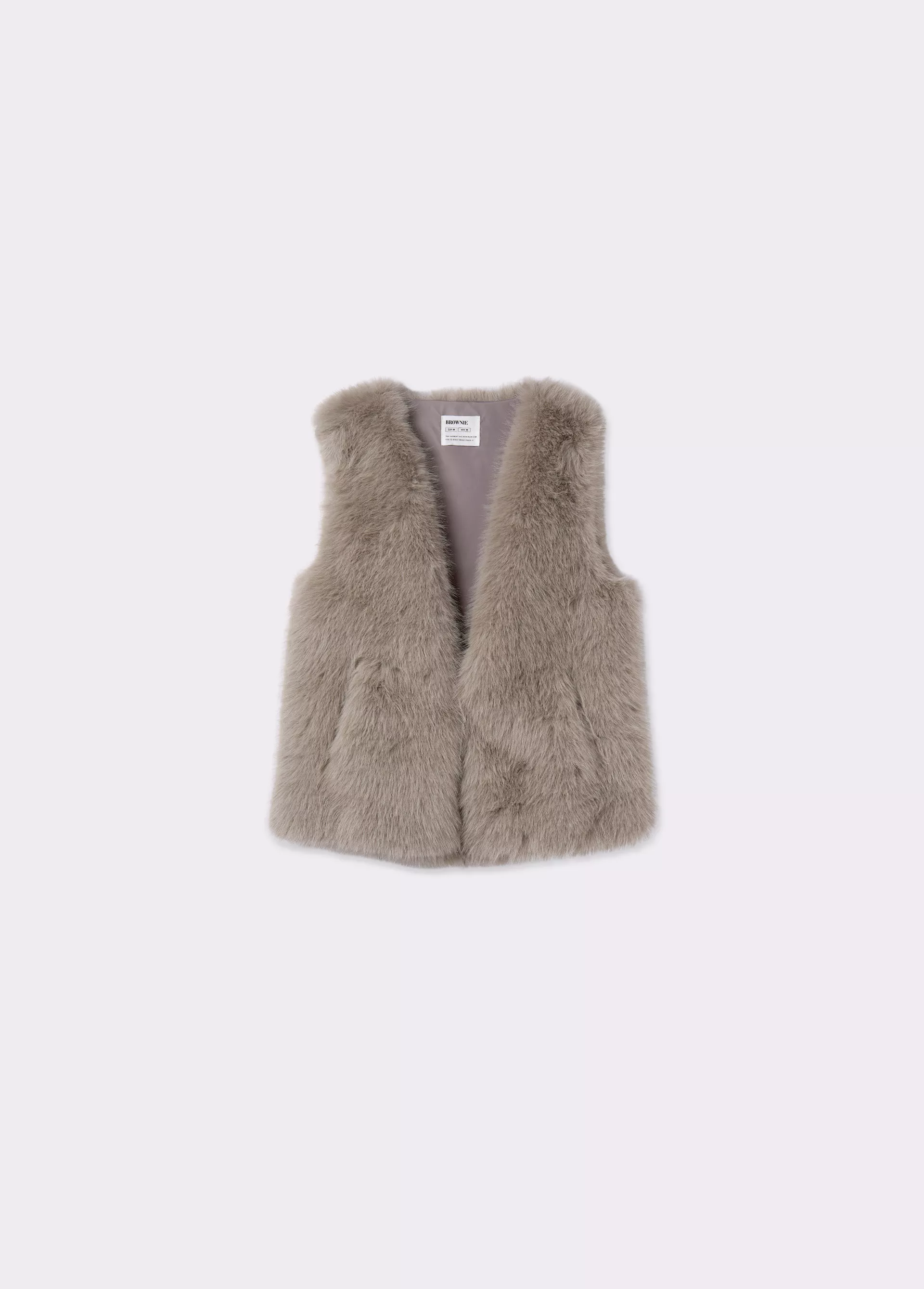 Gilet effetto pelliccia