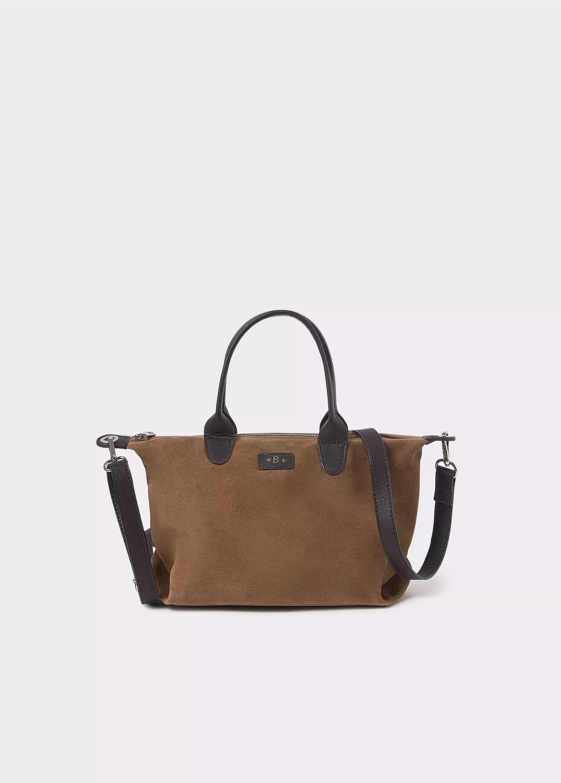 Borsa mini shopper in pelle