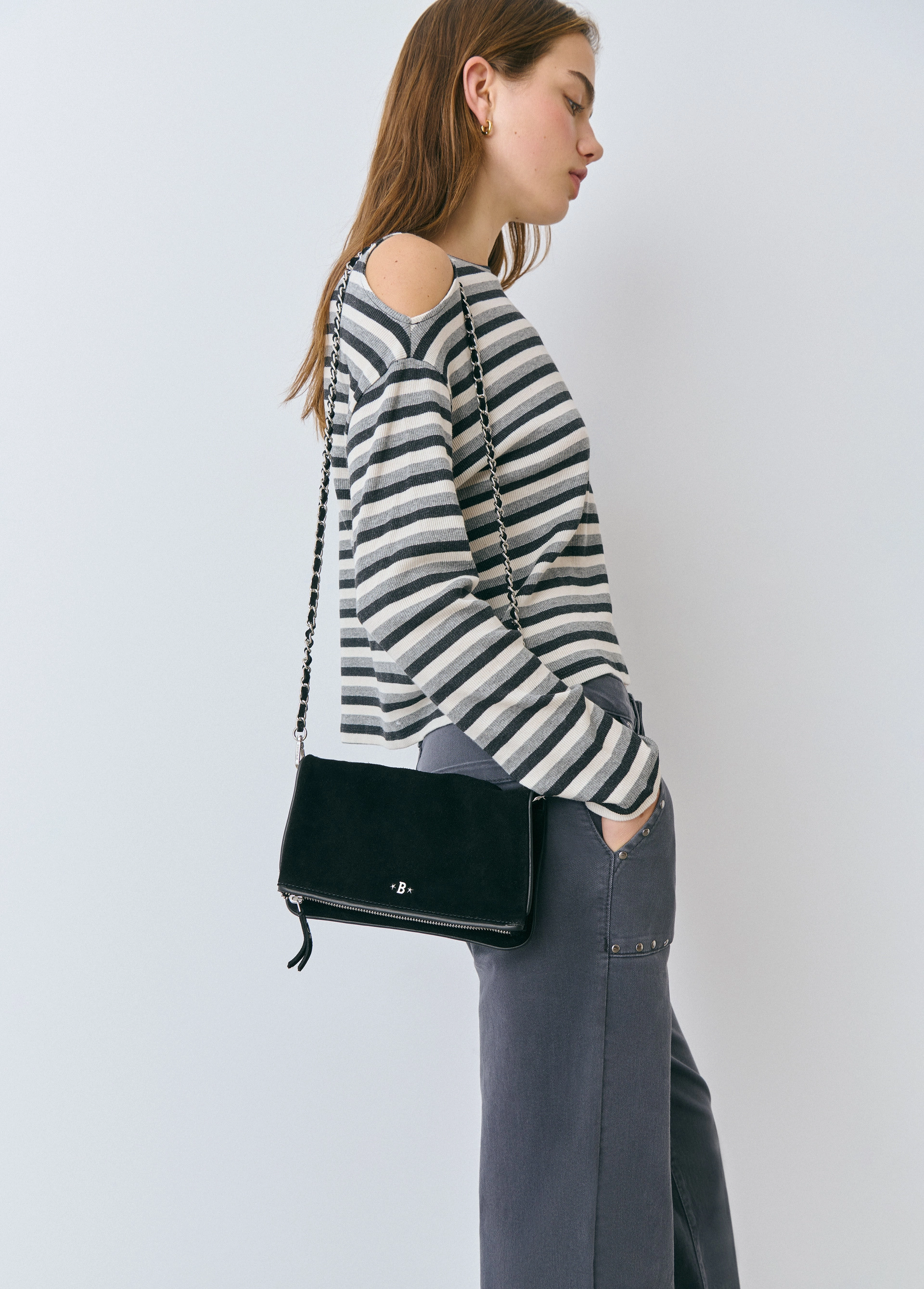 Plain flap bag