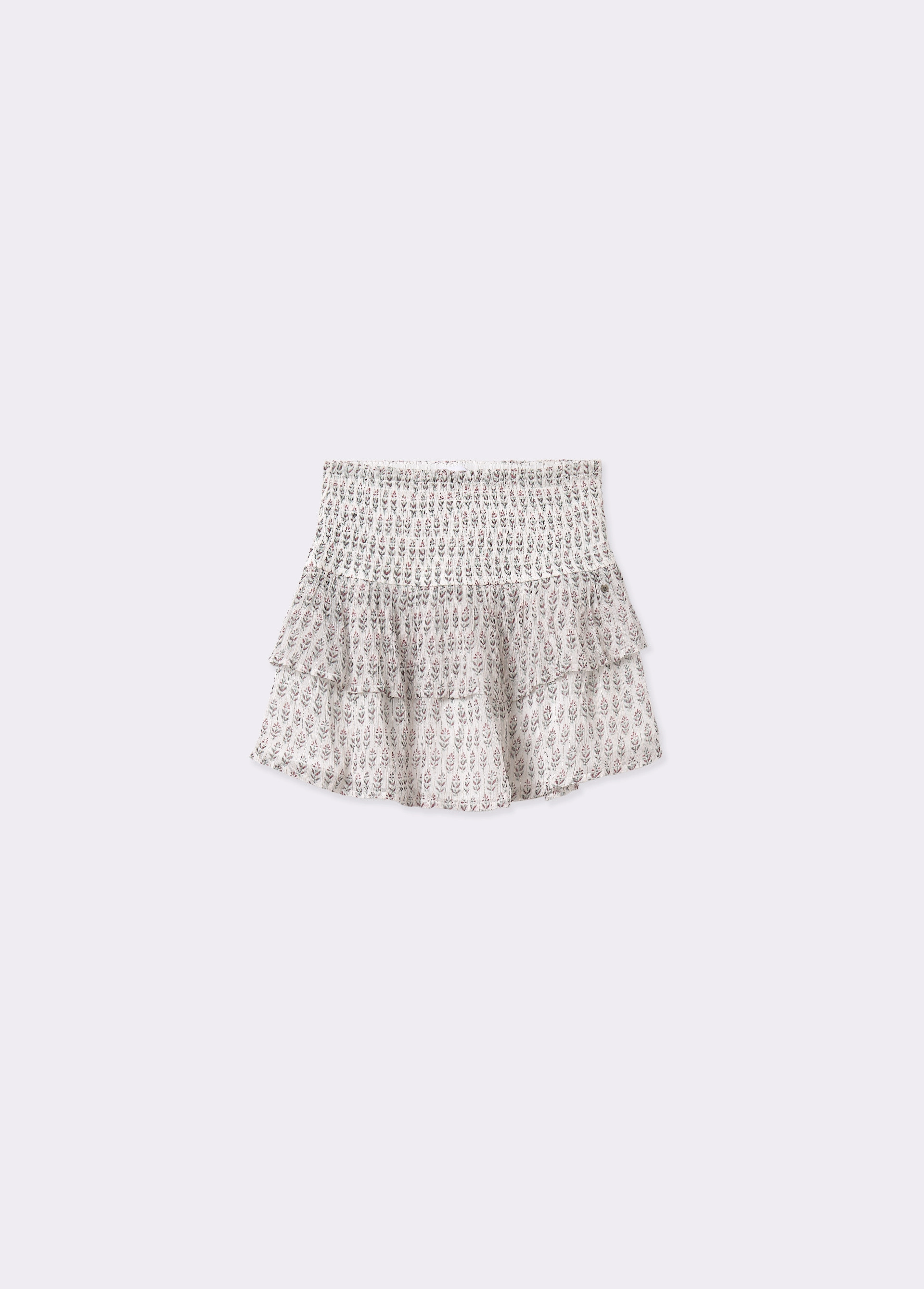 Skirt with ruffles and...