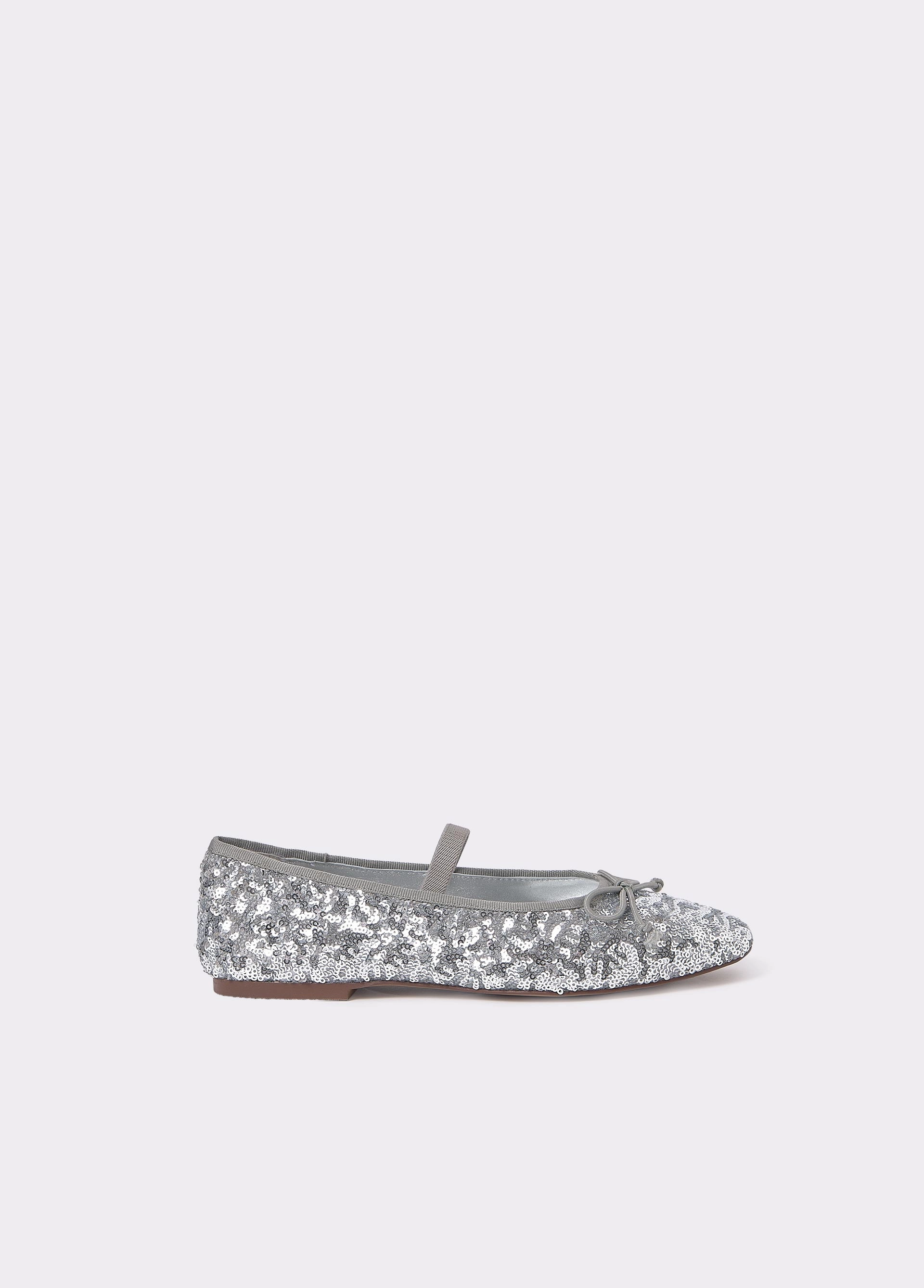 Sequins ballet flat