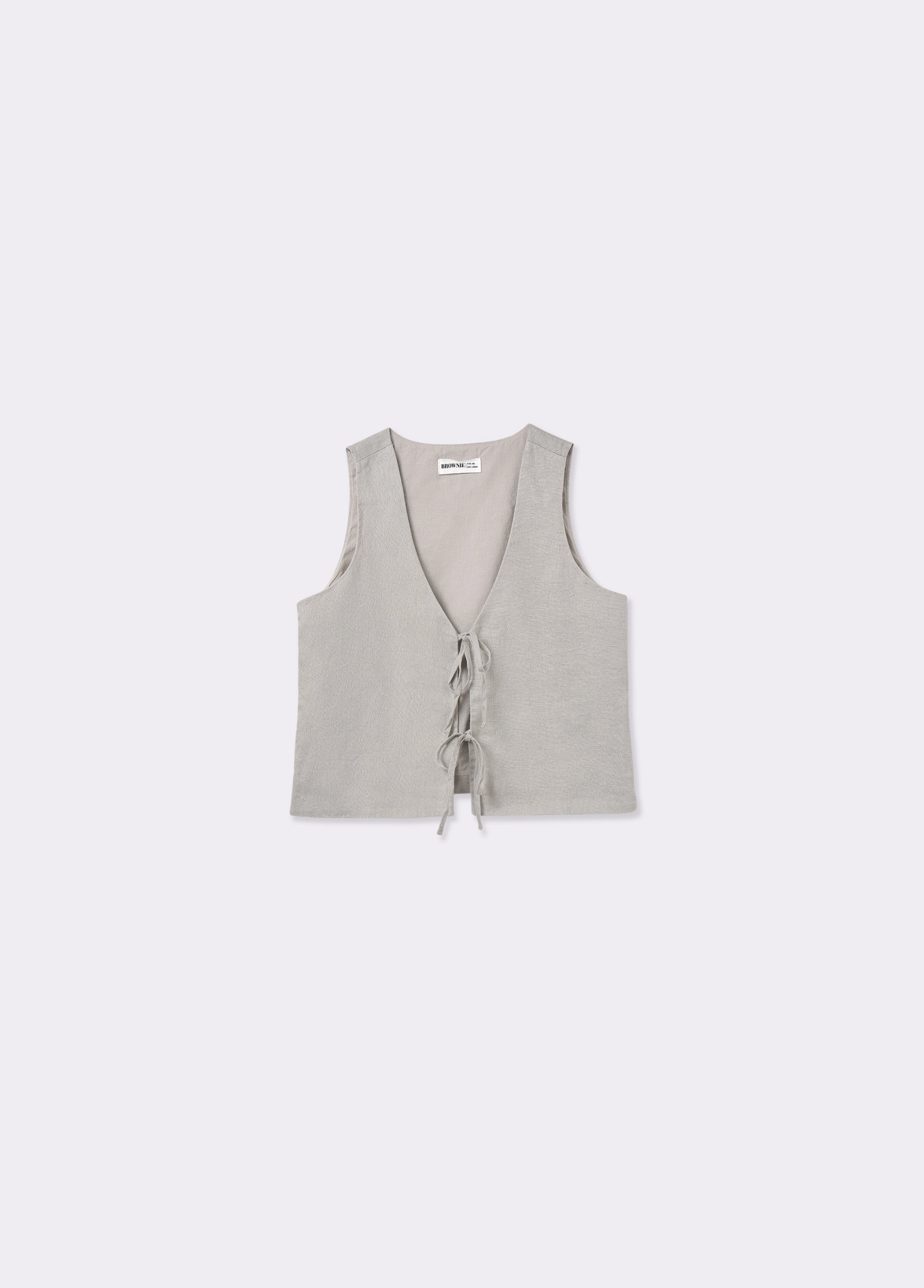 Linen tie waistcoat