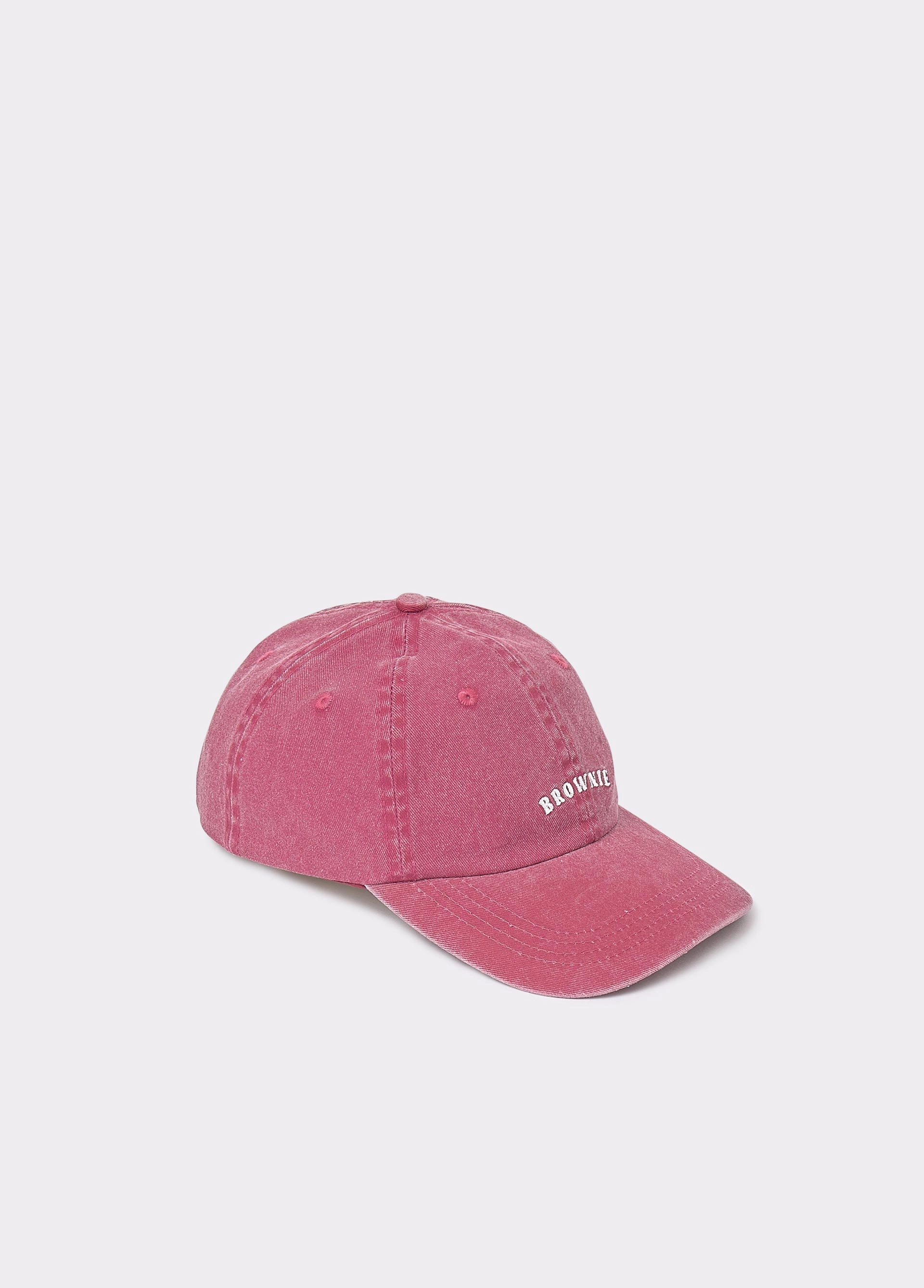 Embroidered cotton cap