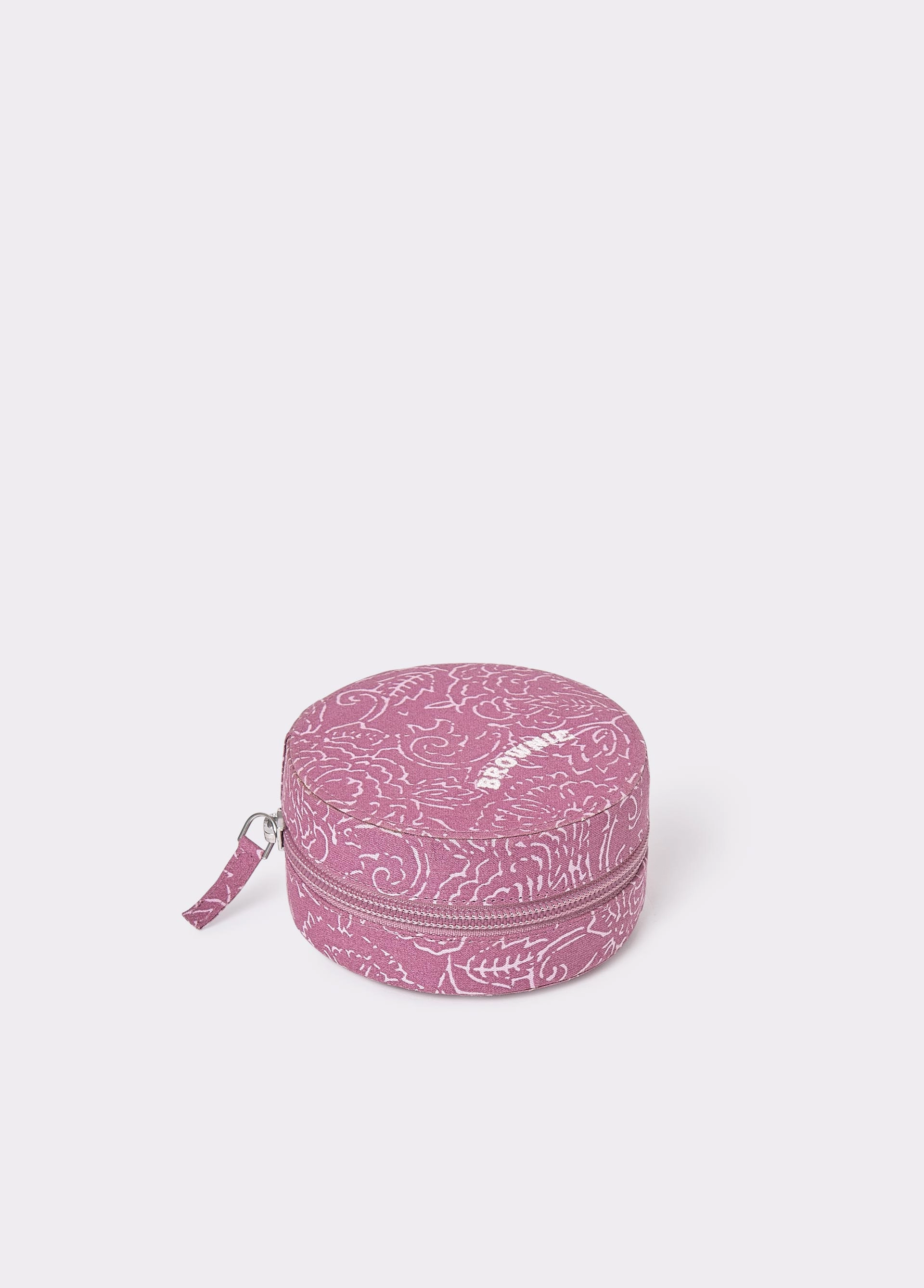 Printed round jewellery case