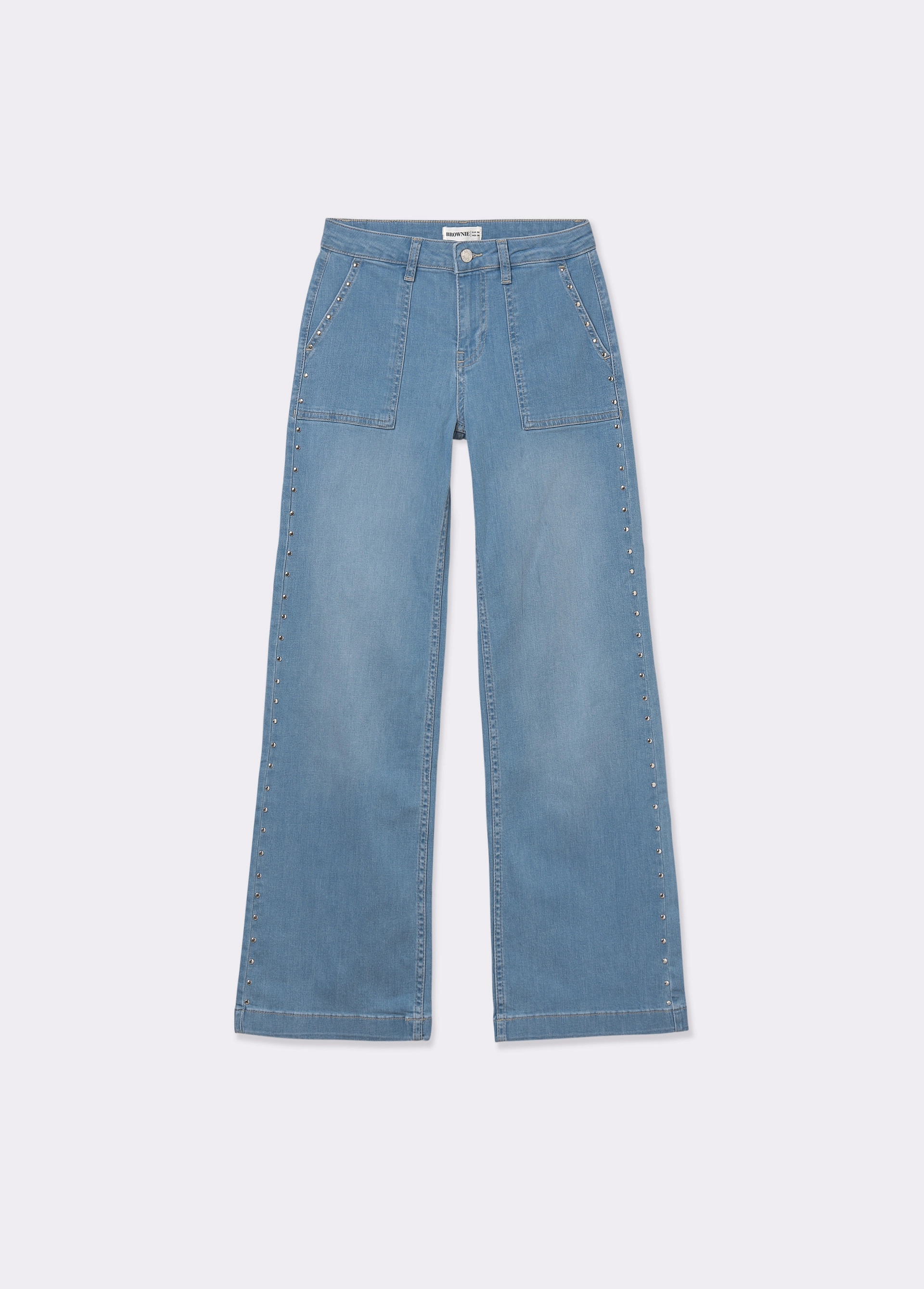 Jeans culotte studs