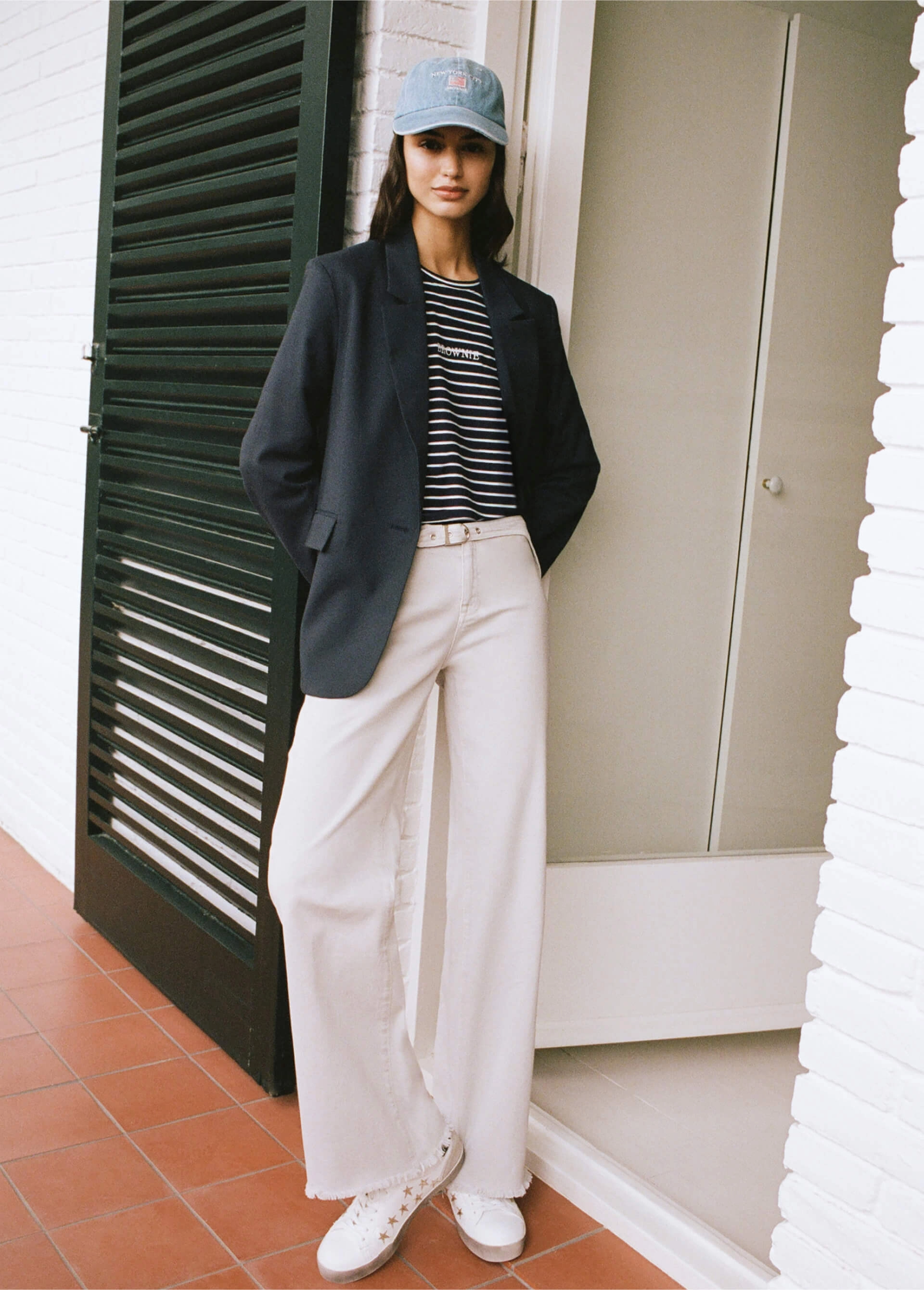 Waist panel trousers