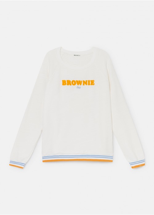 Sudadera rib brownie