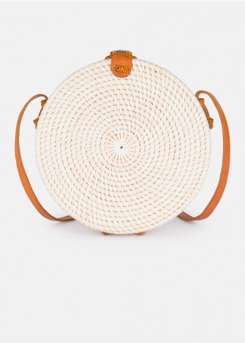 Bolso rattan redondo