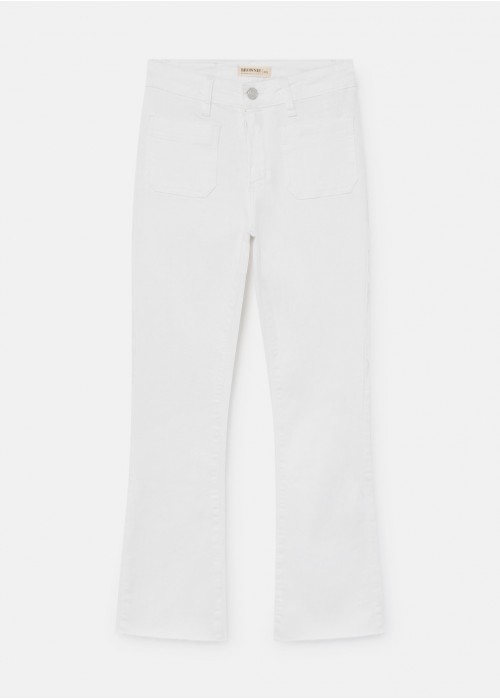 Pantalon mariona cropped bolsillos camp