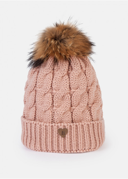 Gorro mel trenza